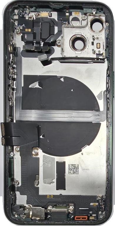 Galinis dangtelis iPhone 13 Green su NFC ir įkrovimo kontaktų, su mikrofonu originalus (used Grade C)