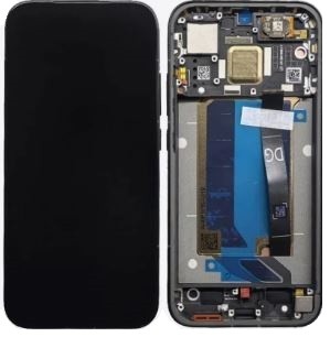 Ekranas Xiaomi Poco X8 Pro 5G su lietimui jautriu stikliuku ir rėmeliu Black originalus (service pack)