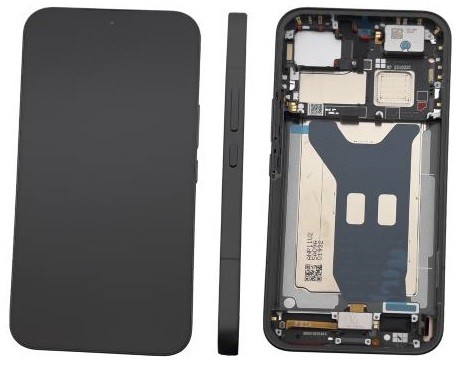 LCD screen Xiaomi Poco F8 Ultra 5G with touch screen with frame Black original (service pack)