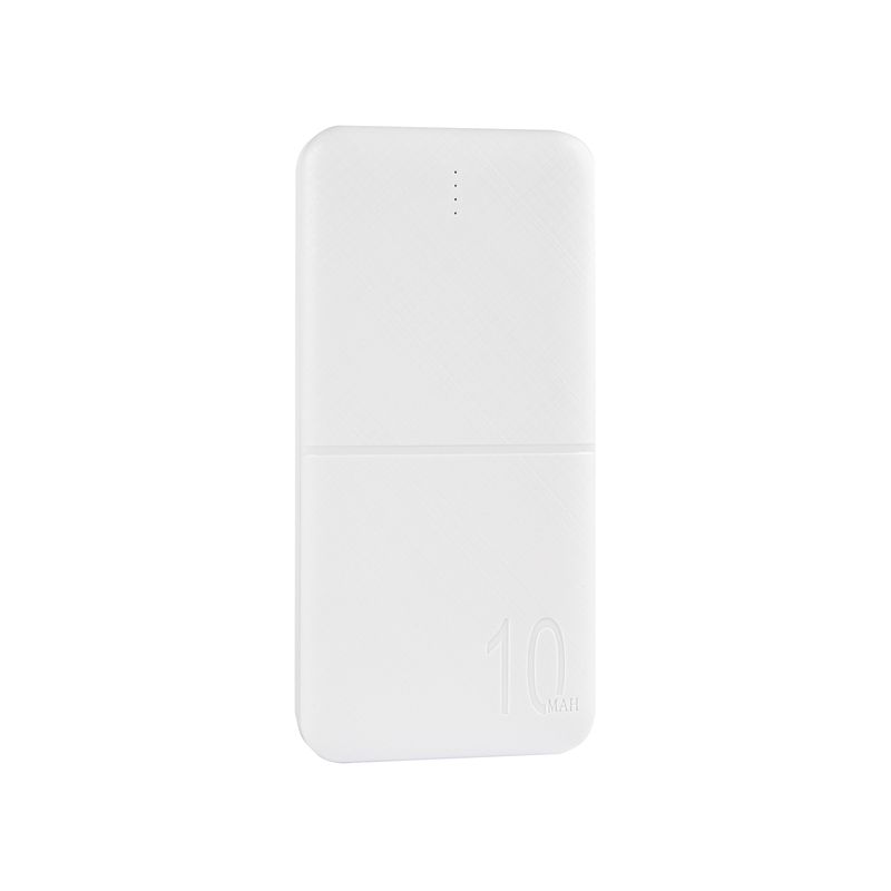 Išorinė baterija MX COCO 10 000mAh 2xUSB, 10W Li-Po, balta + microUSB laidas