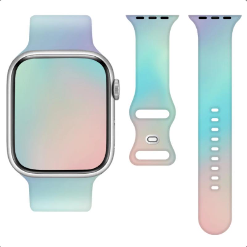 Silikoninis dirželis Apple Watch 42/44/45/49MM (97+110) mėtinis