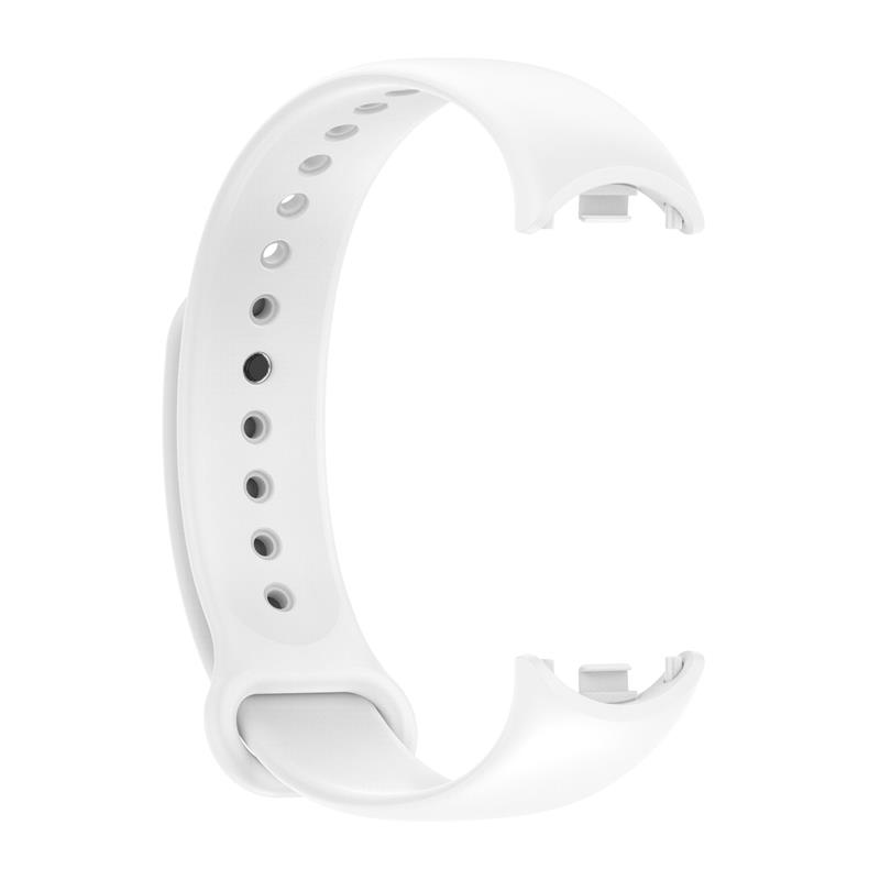 SILIKONINIS DIRŽELIS MI BAND 8/M8 (2). BALTAS