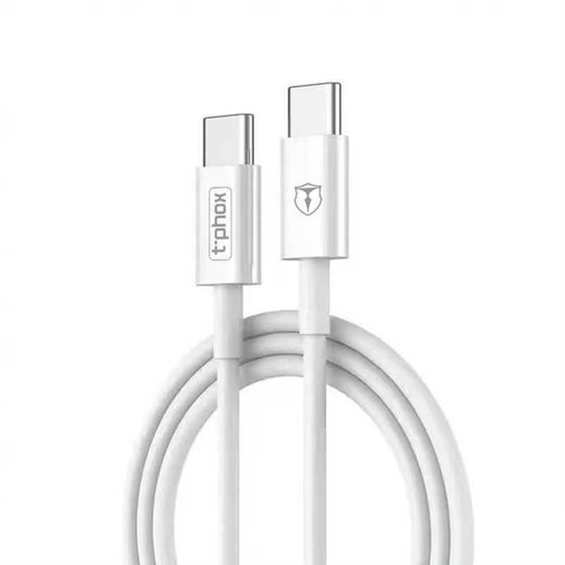 T-PHOX LAIDAS GLARY LITE SERIJOS 3W 1M USB-C/USB-C BALTAS