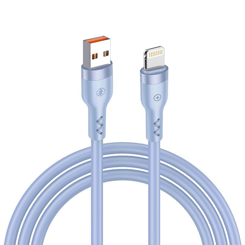 T-PHOX LAIDAS BOLD USB/LIGHTNING 3A ŠVIESIAI MĖLYNAS