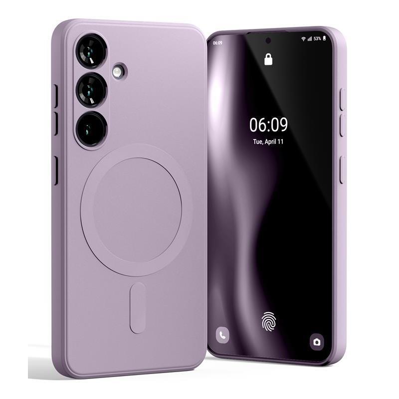 Mercury pusiau silikoninis Magsafe Samsung Galaxy S26 alyvinė violetinė