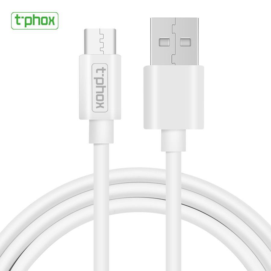 T-PHOX laidas Exceed USB-C, baltas, 1M