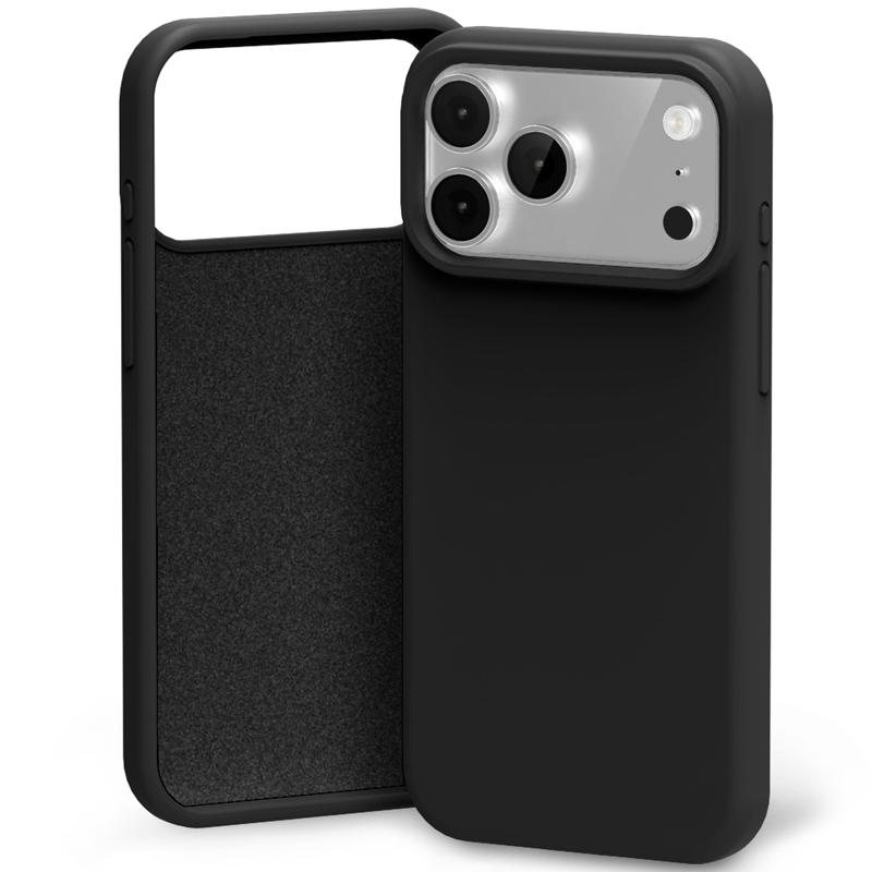 Mercury Silicone dėklas iPhone 17 Pro Max / 18 Pro Max, juodas