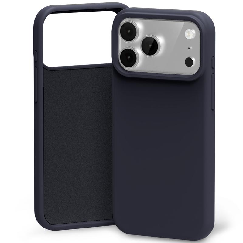 Mercury Silicone dėklas iPhone 17 Pro Max / 18 Pro Max, tamsiai mėlynas
