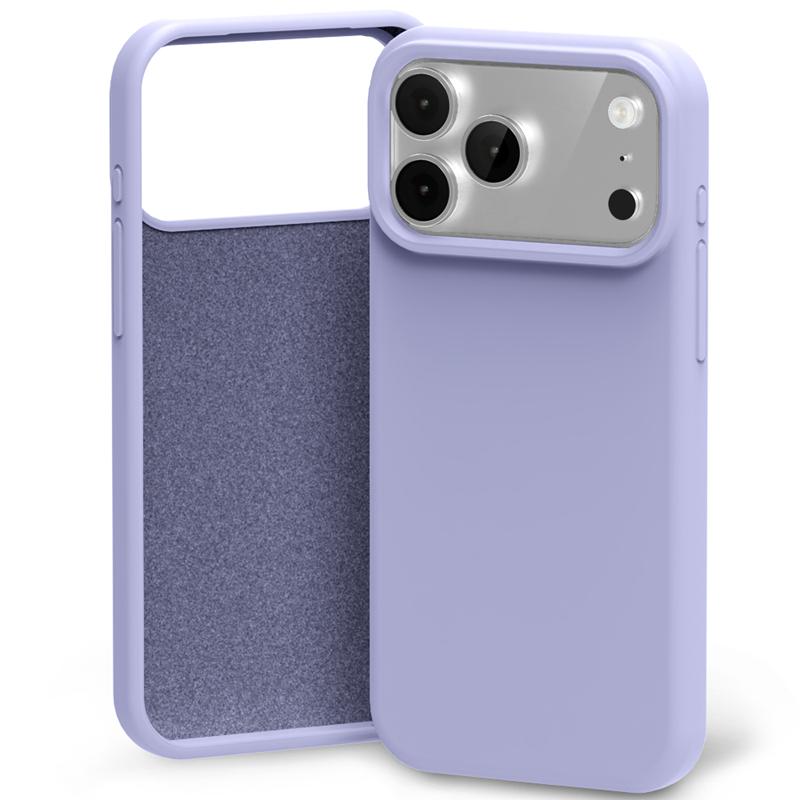 Mercury Silicone dėklas iPhone 17 Pro Max / 18 Pro Max, levandinė pilka