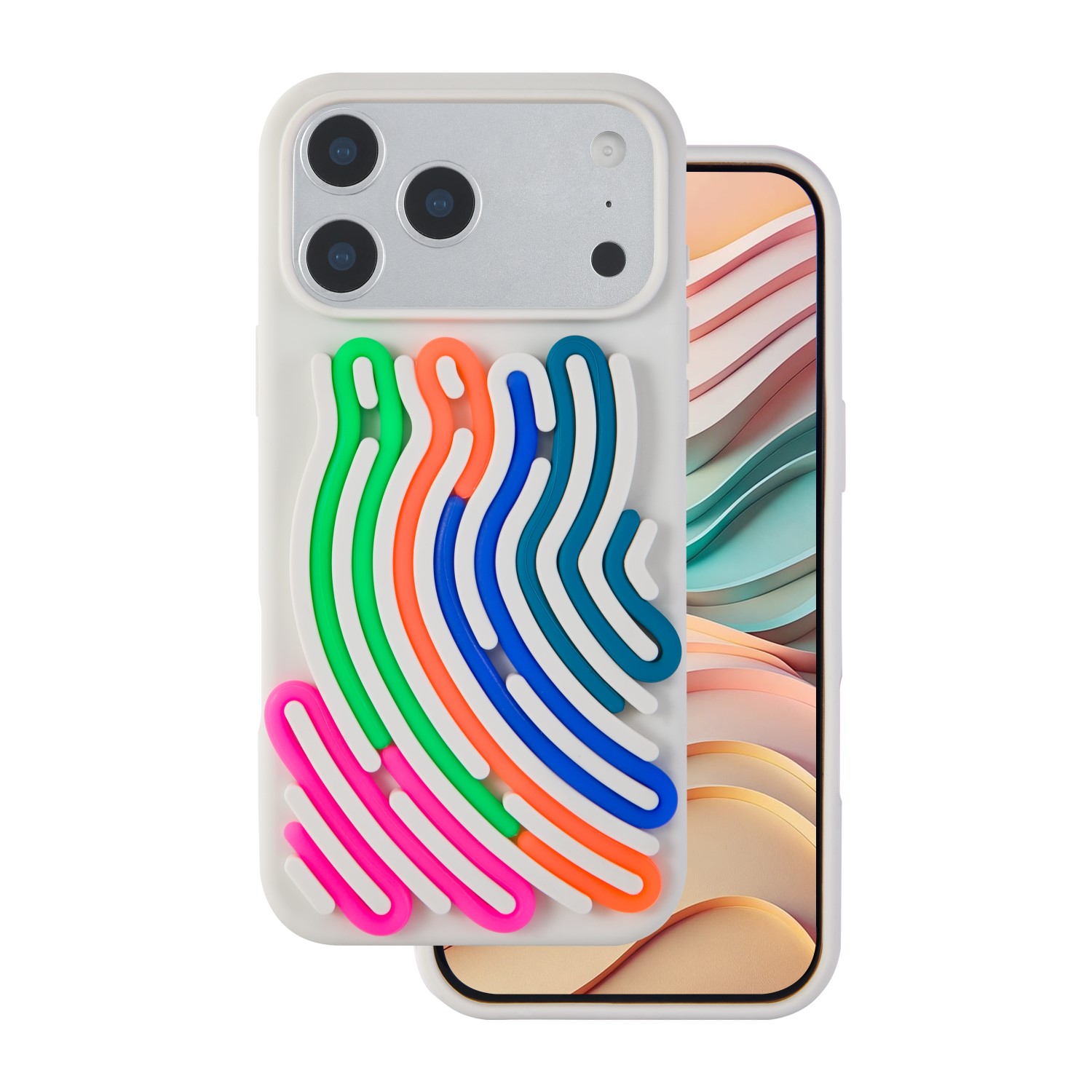 DIY Snake dėklas skirtas iPhone 17 Pro Max 6,9" smėlio spalvos