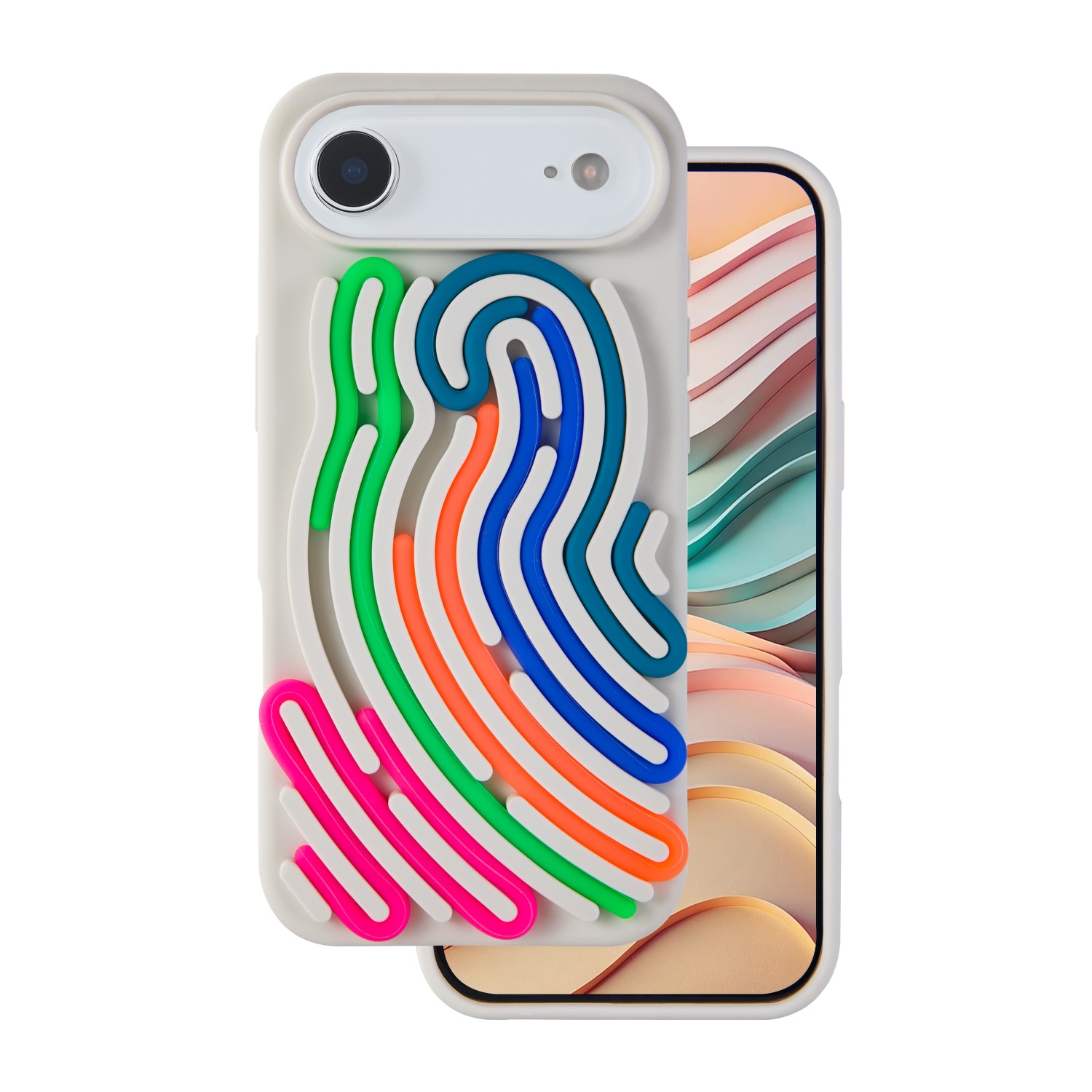 DIY Snake dėklas skirtas iPhone 17 Air 6,6" smėlio spalvos