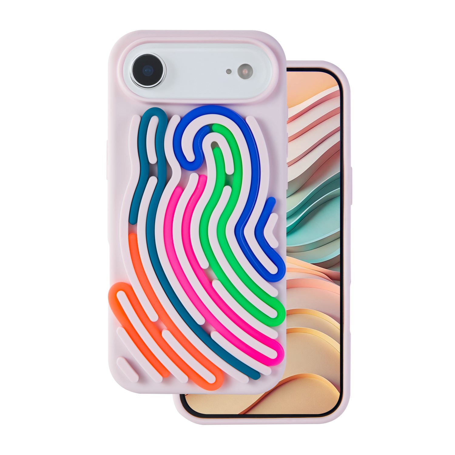 DIY Snake dėklas skirtas iPhone 17 Air 6,6" rožinis