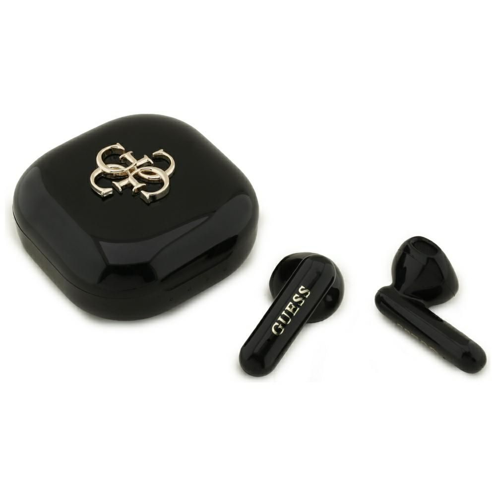 Belaidės ausinės TWS Guess 4G Metal Logo juoda