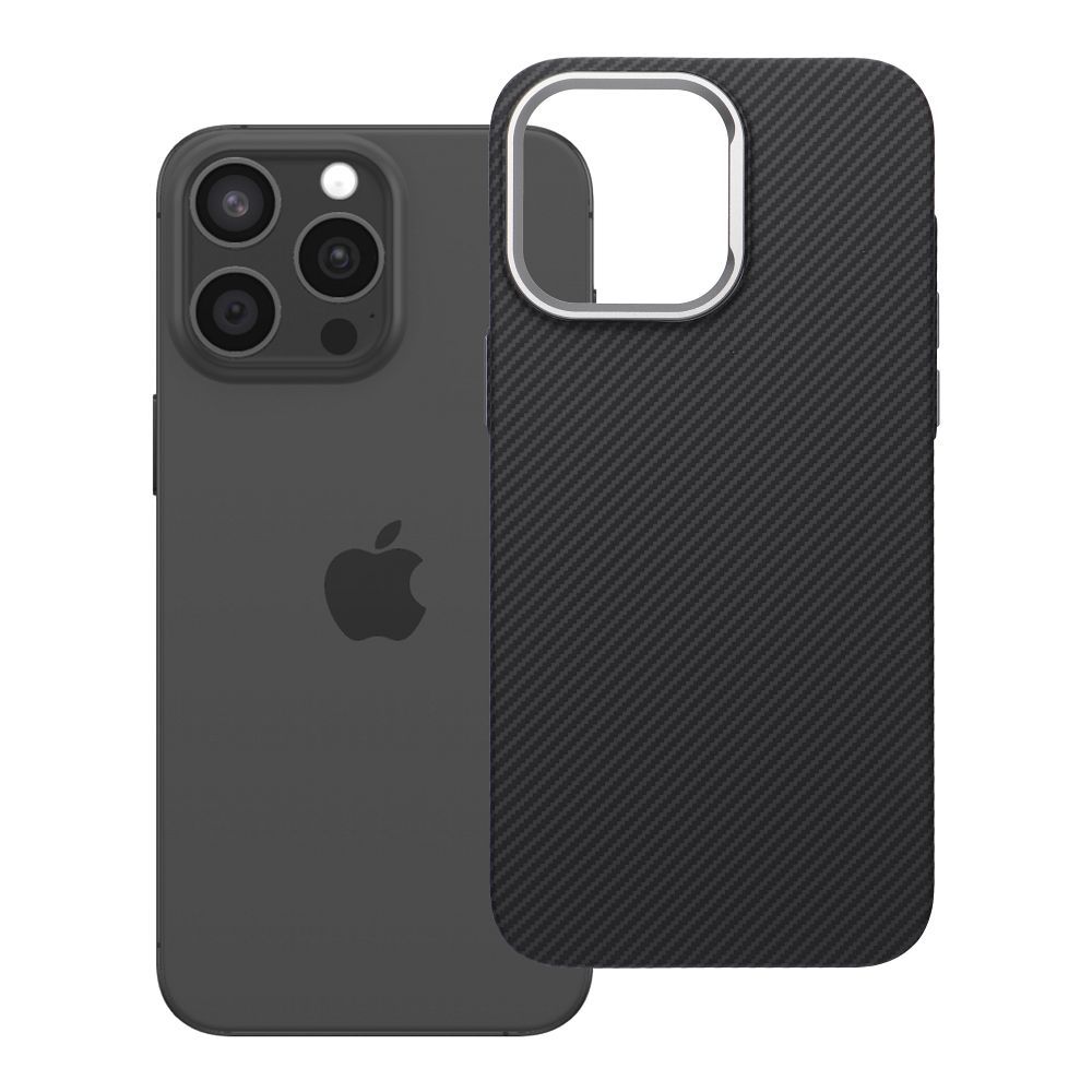 Su MagSafe suderinamas K-Look dėklas iPhone 15 PRO MAX, juodas