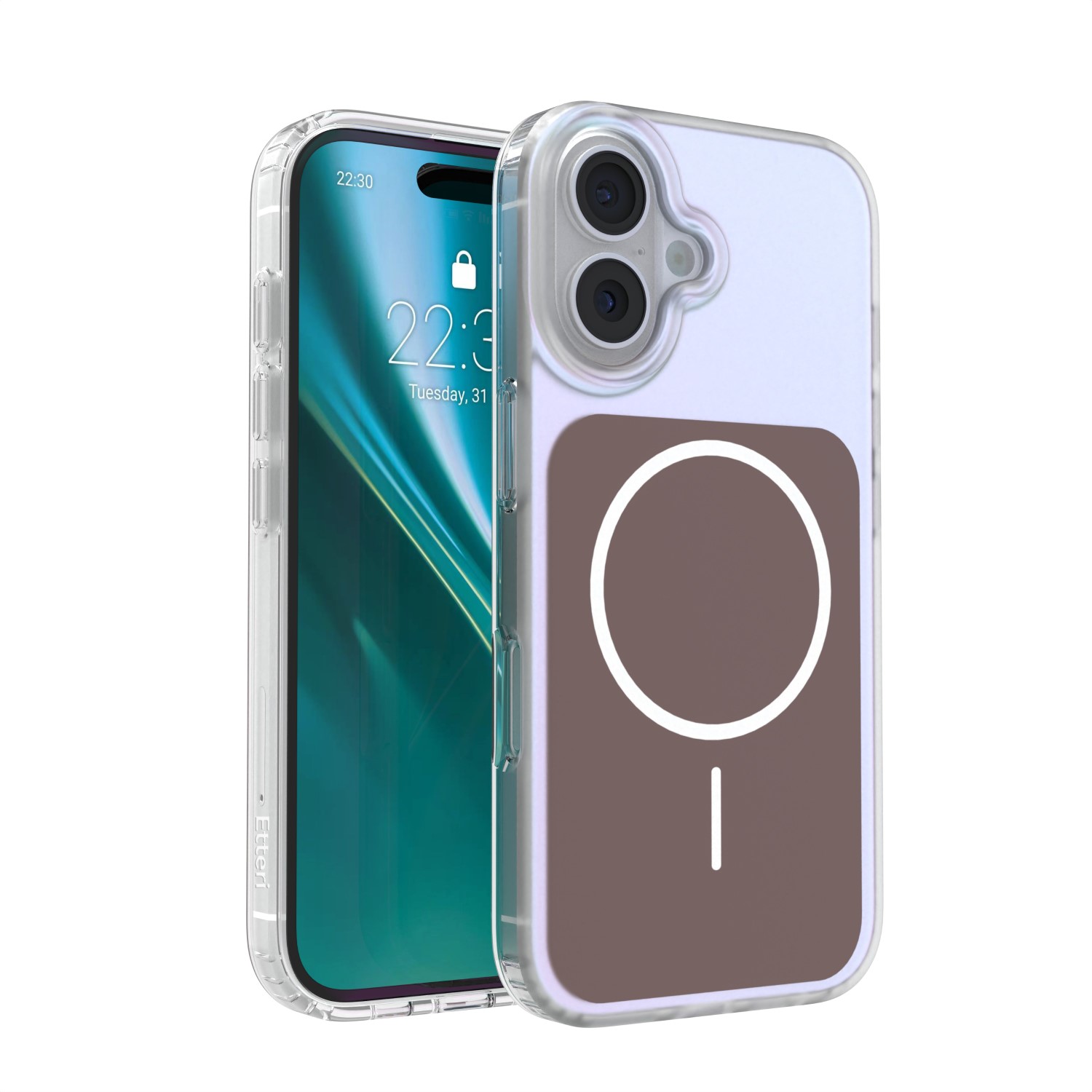 Etteri Hidden Pearl dėklas iPhone 16 6,1" rudas