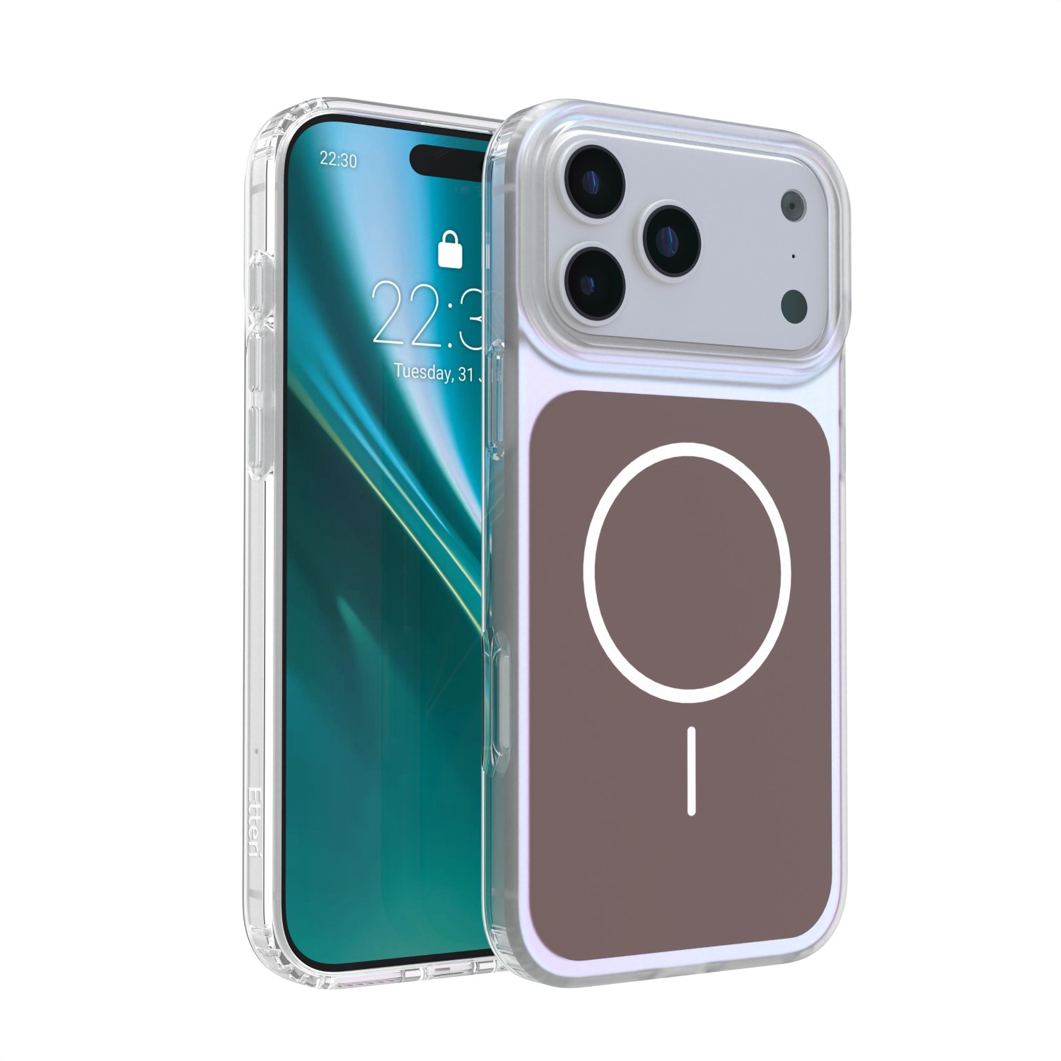 Etteri Hidden Pearl dėklas iPhone 17 Pro Max 6,9" rudas