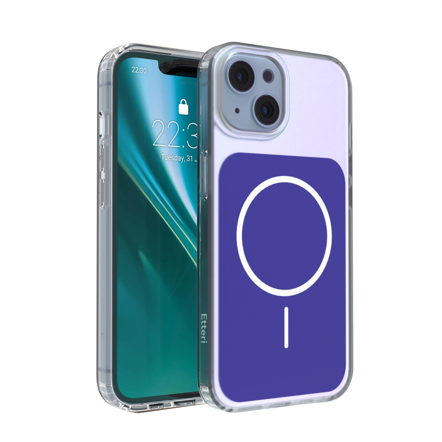 Etteri Hidden Pearl dėklas iPhone 14 6,1" tamsiai mėlynas