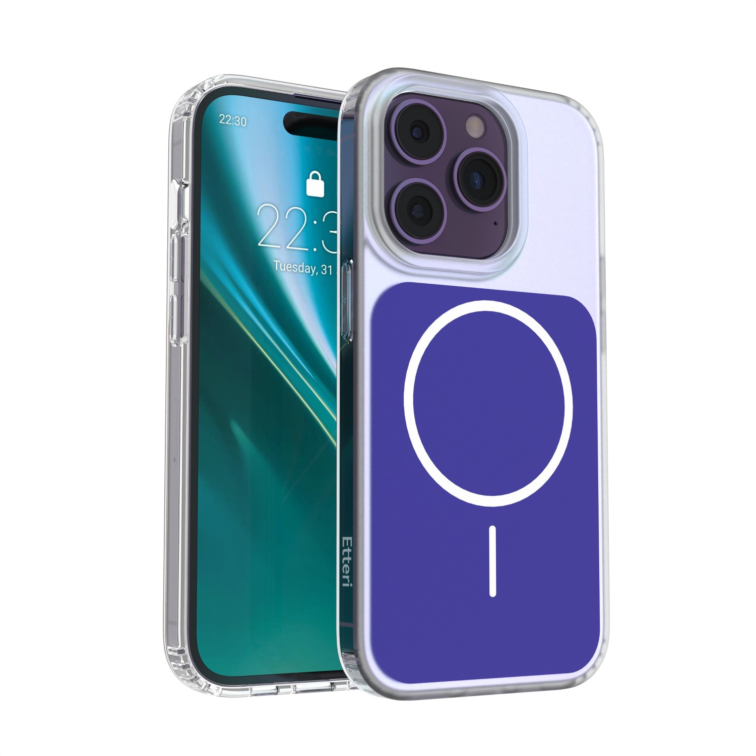 Etteri Hidden Pearl dėklas iPhone 14 Pro 6,1" tamsiai mėlynas