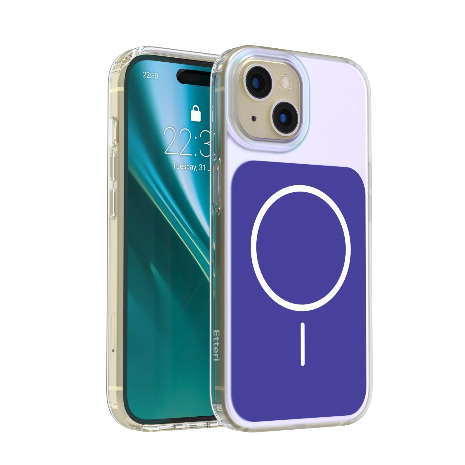 Etteri Hidden Pearl dėklas iPhone 15 6,1" tamsiai mėlynas