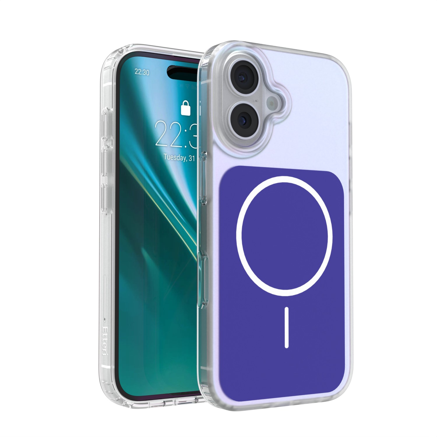 Etteri Hidden Pearl dėklas iPhone 16 6,1" tamsiai mėlynas