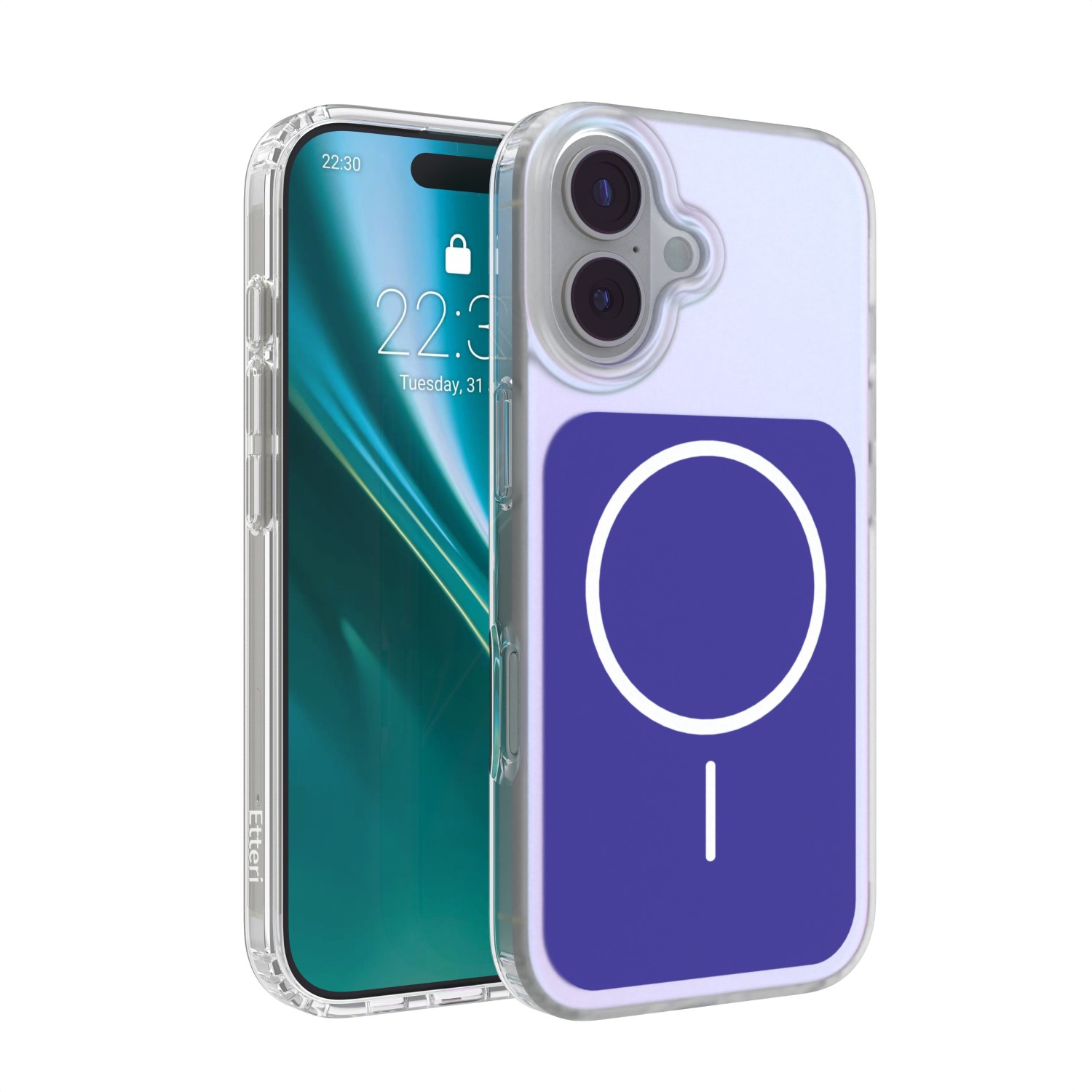 Etteri Hidden Pearl dėklas iPhone 17 6,3" tamsiai mėlynas
