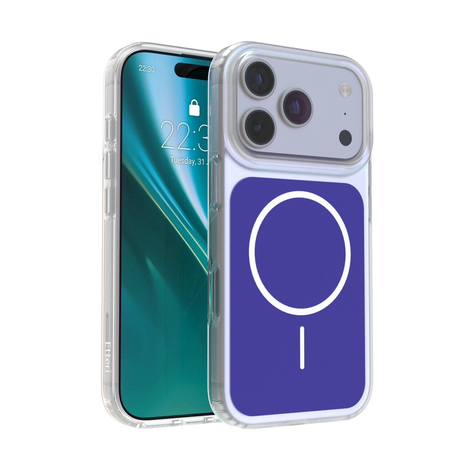 Etteri Hidden Pearl dėklas iPhone 17 Pro 6,3" tamsiai mėlynas
