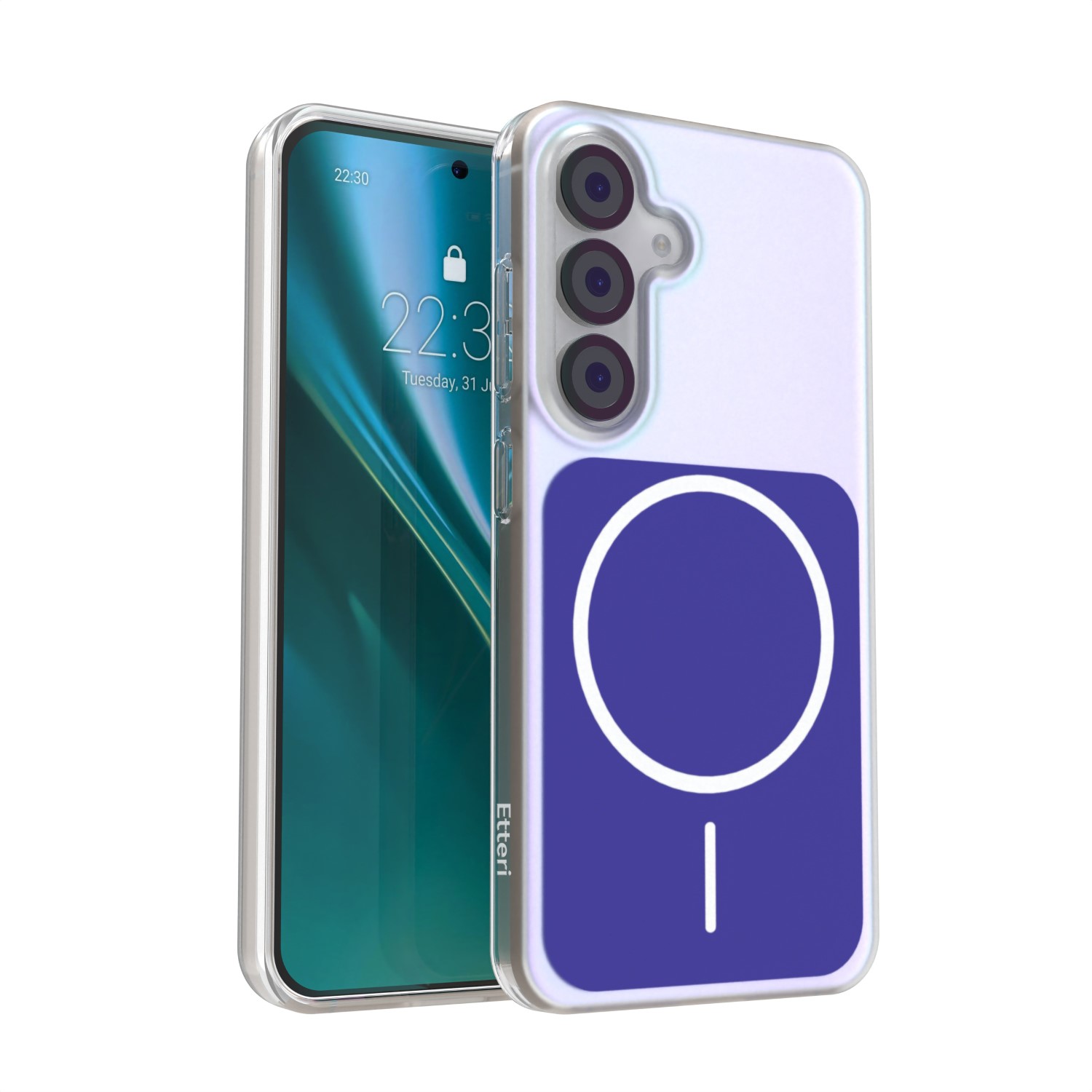 Etteri Hidden Pearl dėklas Samsung Galaxy S25 tamsiai mėlynas