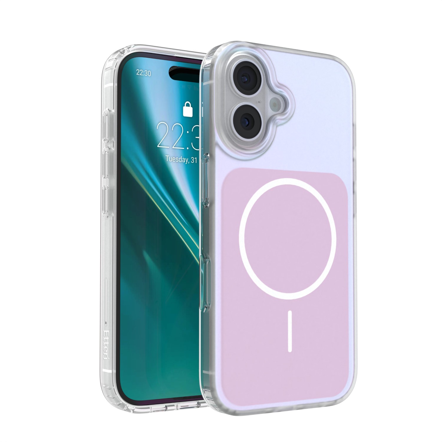 Etteri Hidden Pearl dėklas iPhone 16 6,1" rožinis