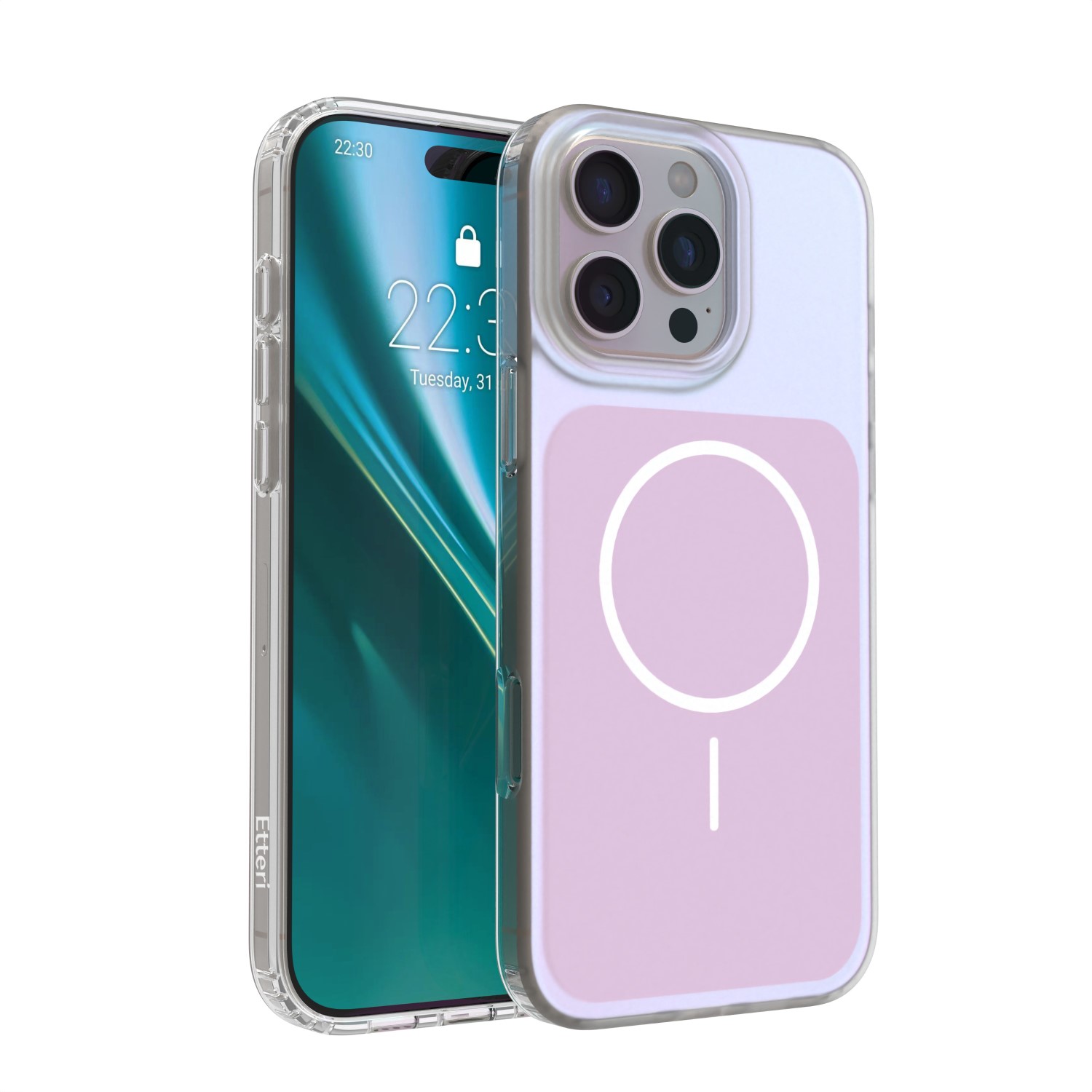 Etteri Hidden Pearl dėklas iPhone 16 Pro Max 6,9" rožinis