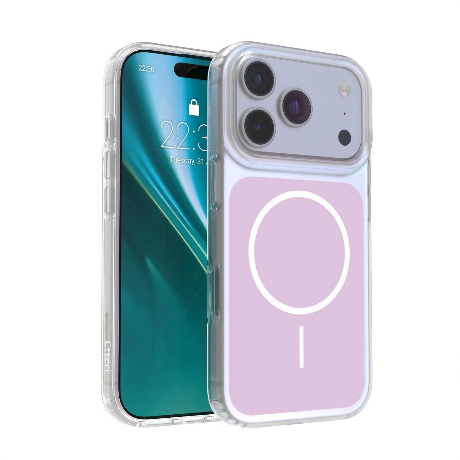 Etteri Hidden Pearl dėklas iPhone 17 Pro 6,3" rožinis