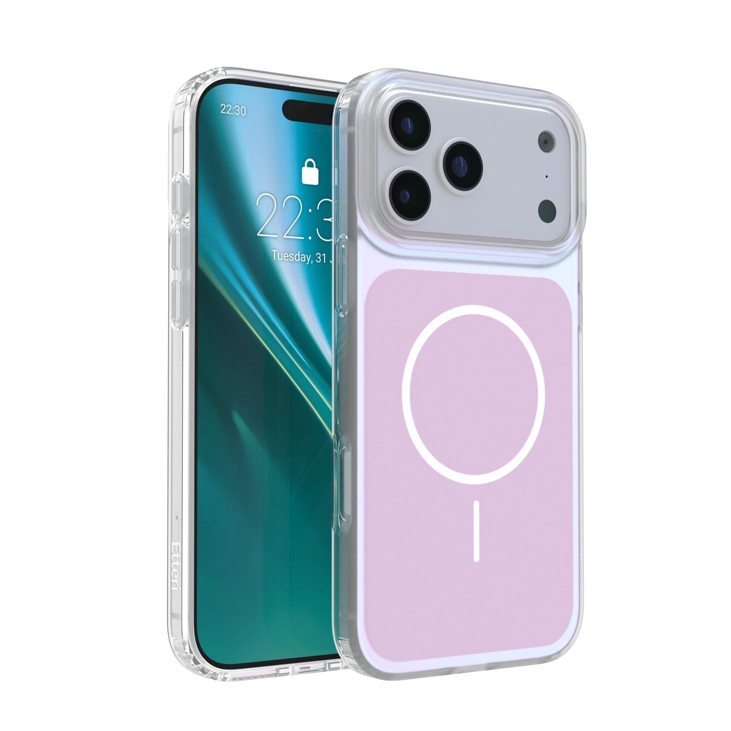 Etteri Hidden Pearl dėklas iPhone 17 Pro Max 6,9" rožinis