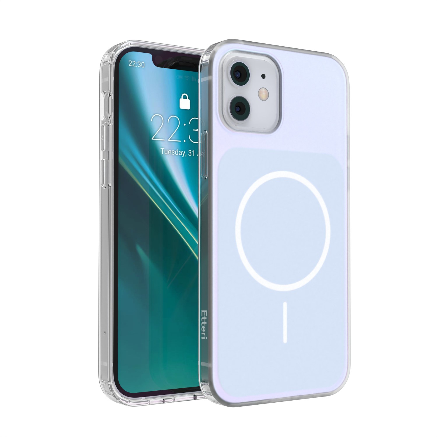 Etteri Hidden Pearl dėklas iPhone 12 / 12 Pro 6,1'' šviesiai mėlynas