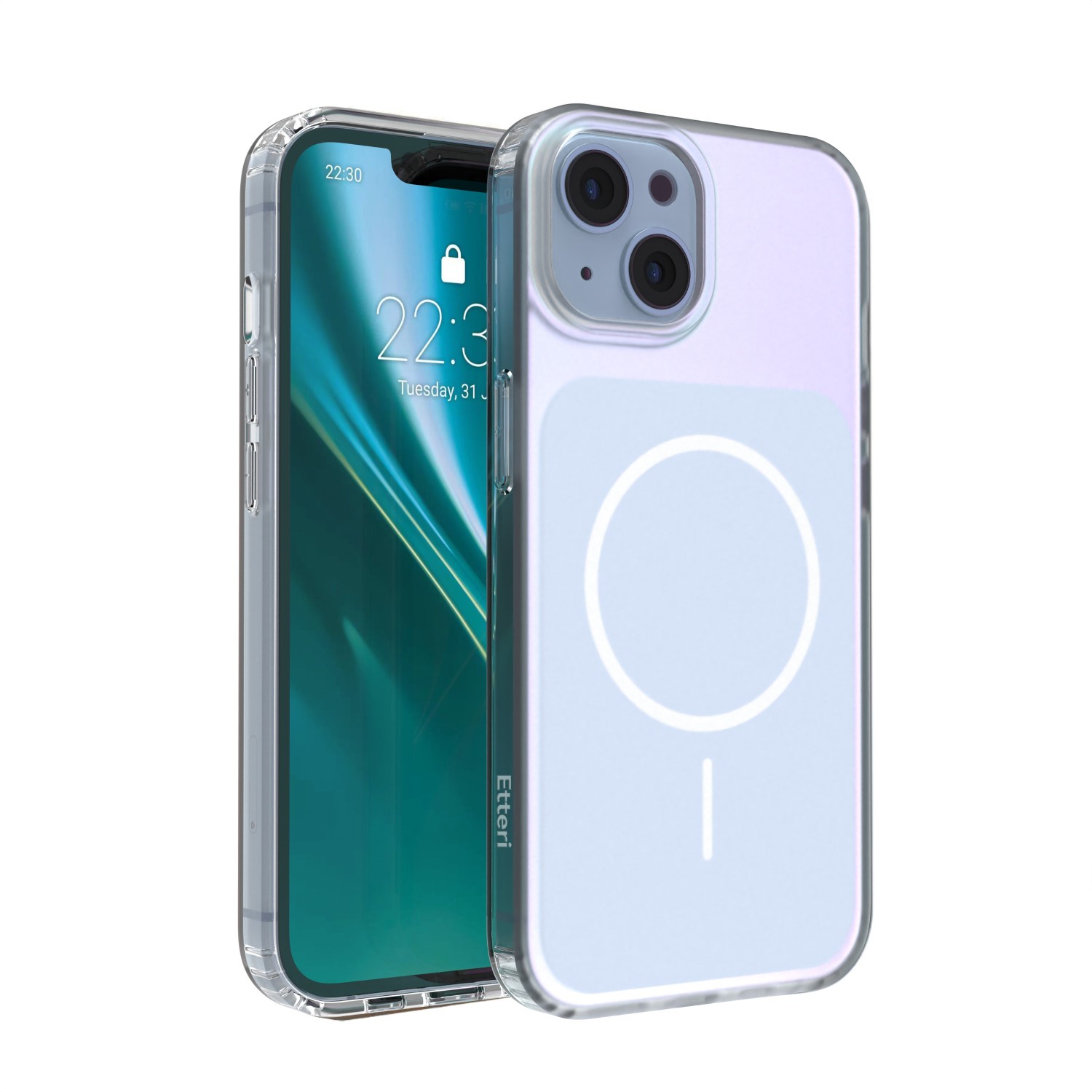 Etteri Hidden Pearl dėklas iPhone 14 6,1" šviesiai mėlynas
