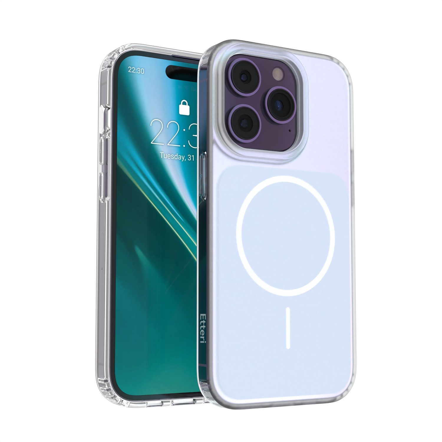 Etteri Hidden Pearl dėklas iPhone 14 Pro 6,1" šviesiai mėlynas