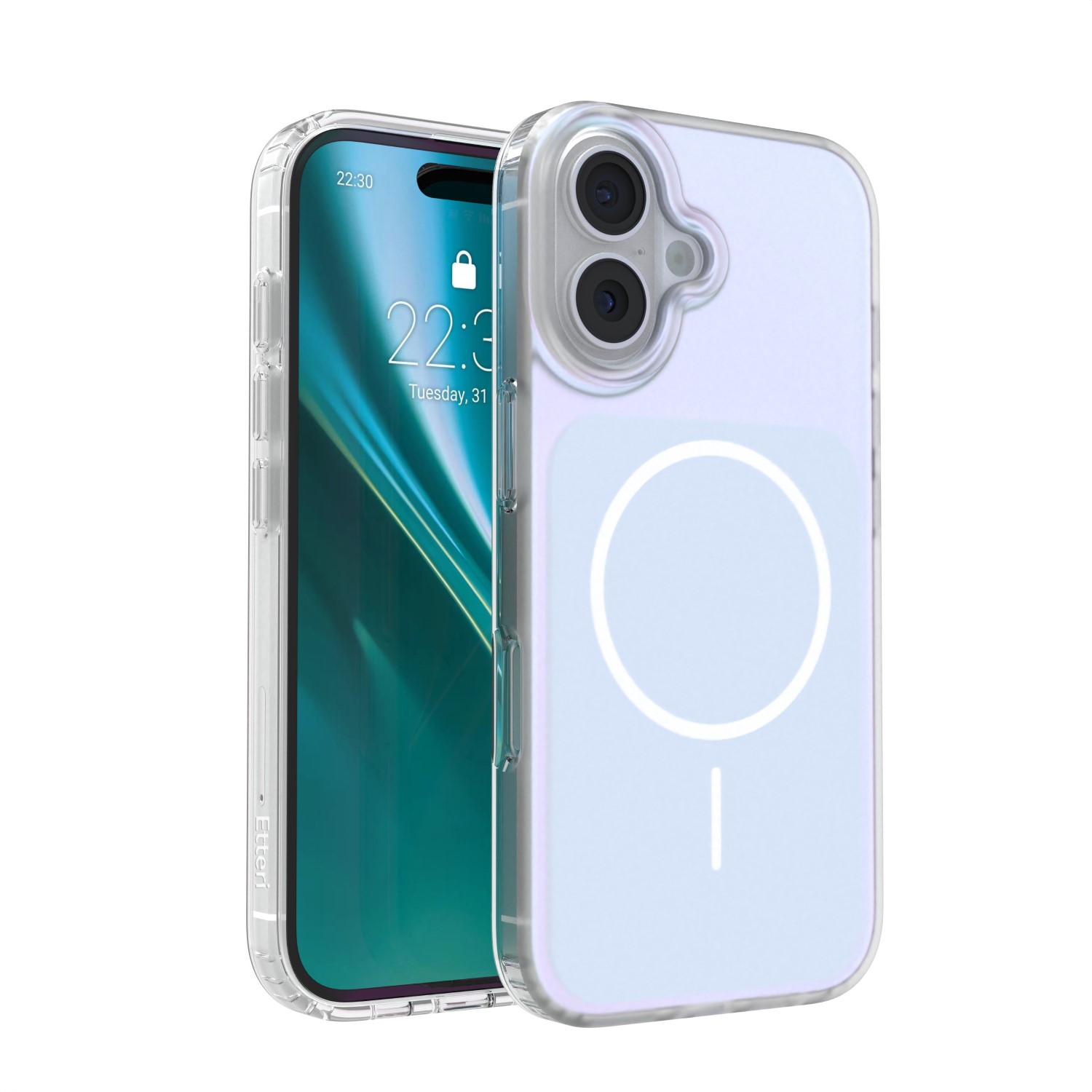 Etteri Hidden Pearl dėklas iPhone 16 6,1" šviesiai mėlynas