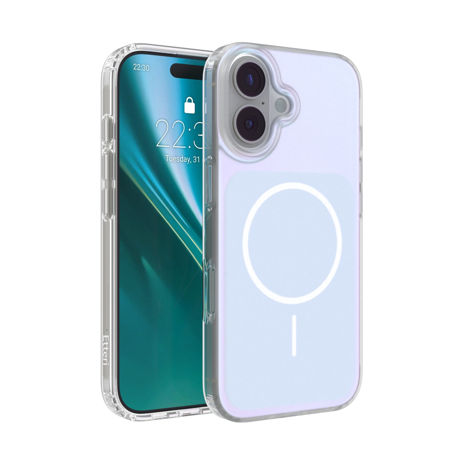 Etteri Hidden Pearl dėklas iPhone 17 6,3" šviesiai mėlynas