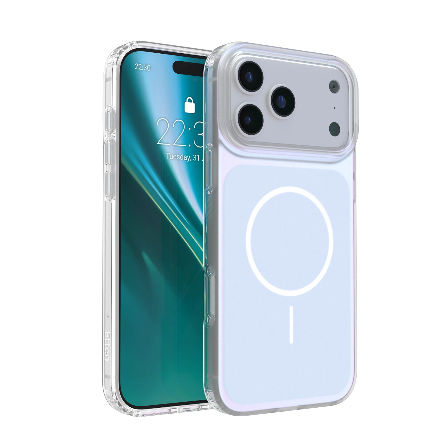 Etteri Hidden Pearl dėklas iPhone 17 Pro Max 6,9" šviesiai mėlynas