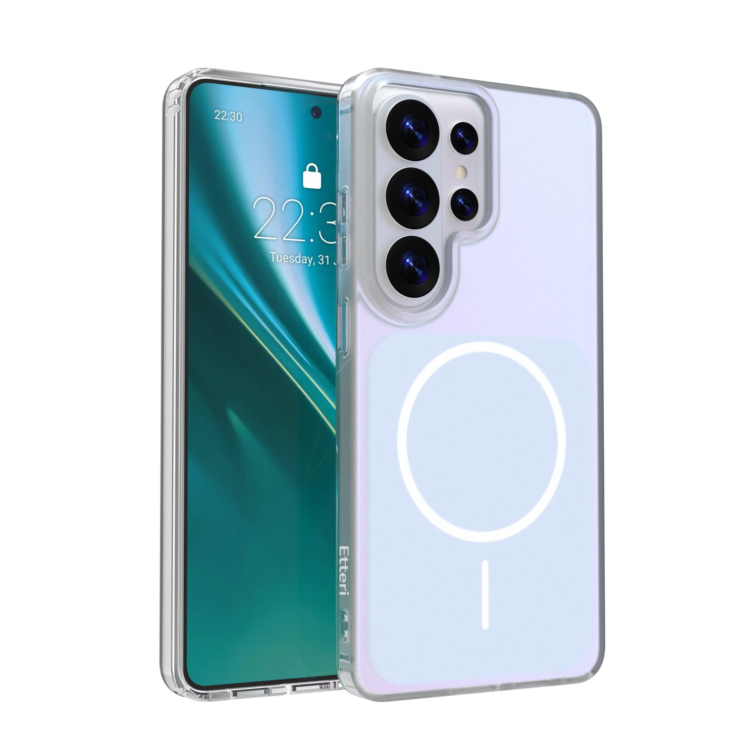 Etteri Hidden Pearl dėklas Samsung S26 Ultra šviesiai mėlynas