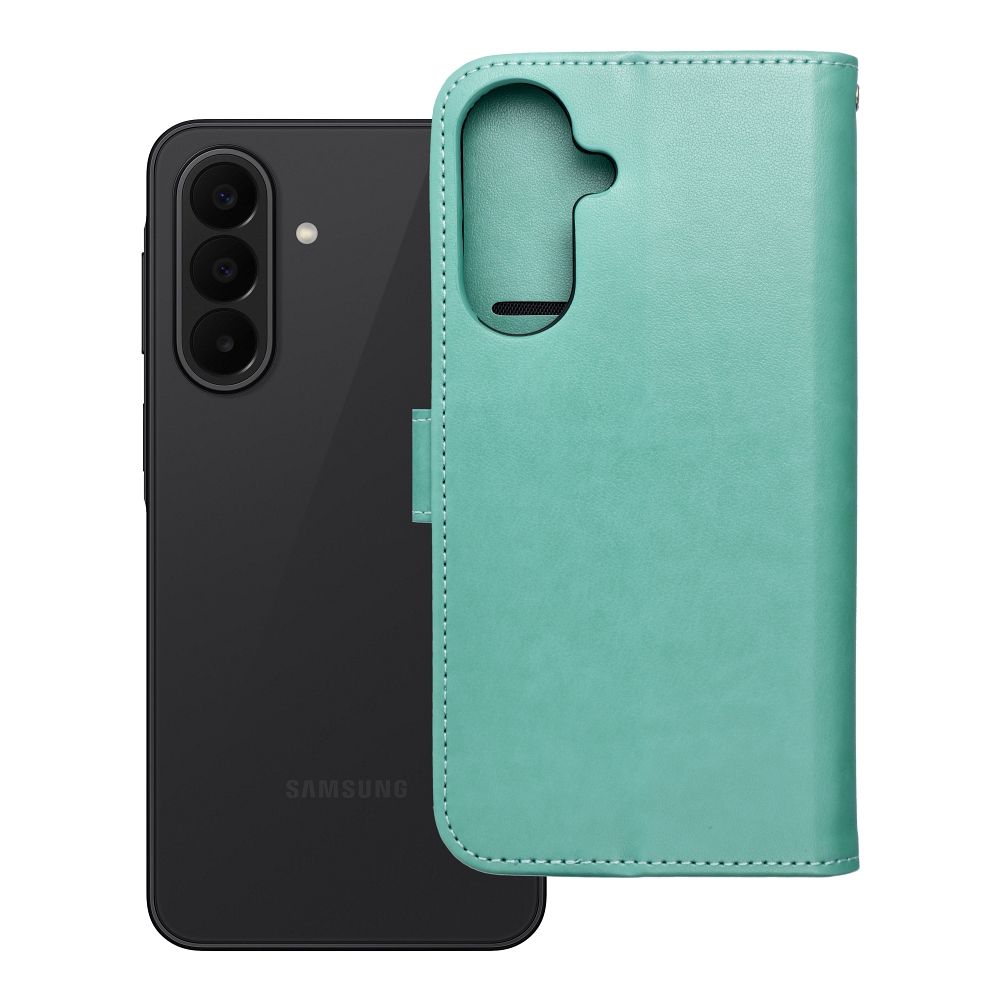MEZZO Atverčiamas dėklas skirtas SAMSUNG A27 medis žalias