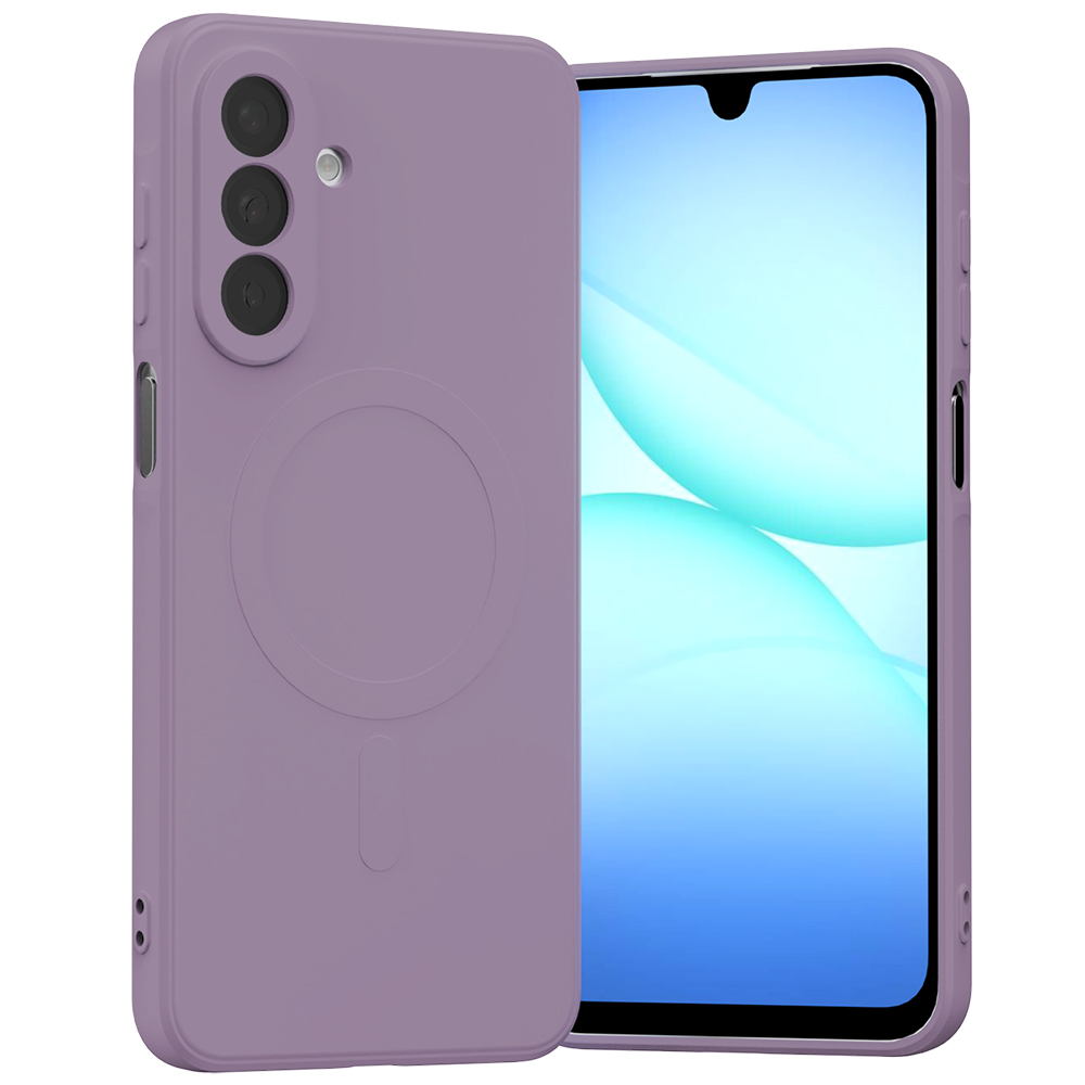 Mercury pusiau silikoninis Magsafe Samsung Galaxy A17 alyvinė violetinė