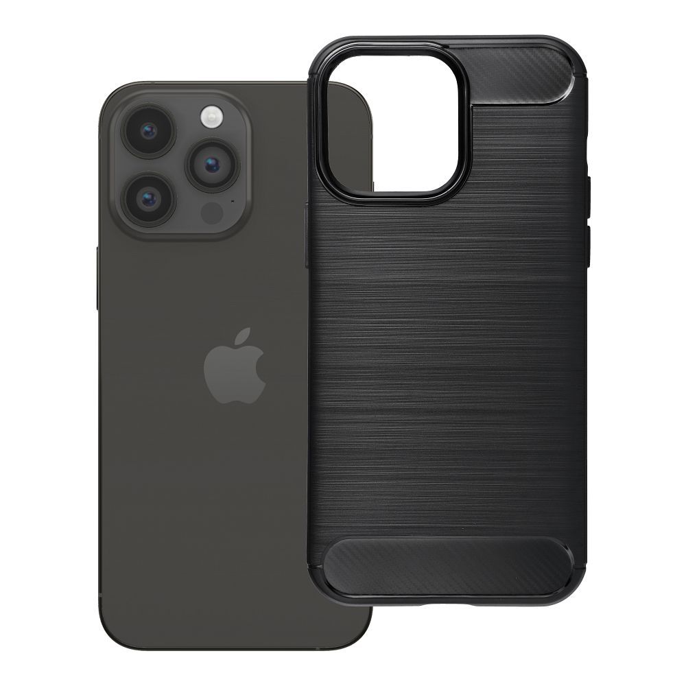 Dėklas iPhone 14 PRO MAX Carbon 2.0 juodas