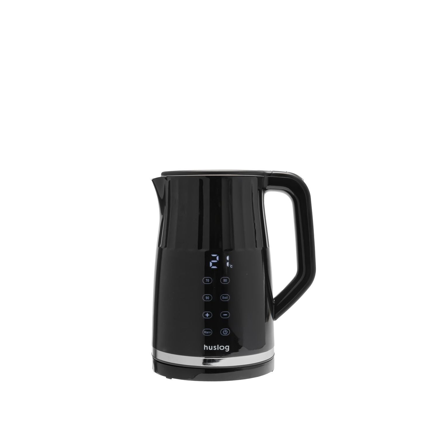 Huslog grooved kettle with touch panel black 1,7L 2200W