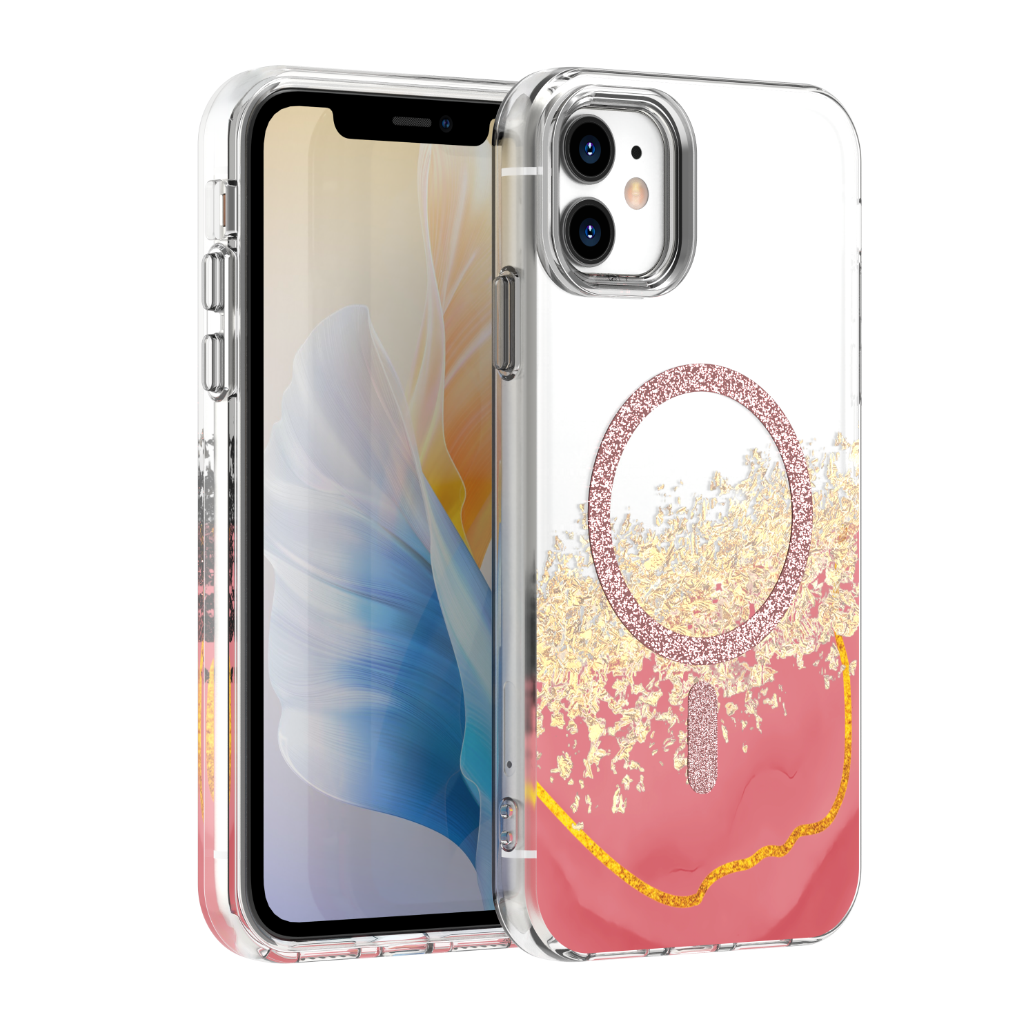 Epoxy Mag dėklas skirtas iPhone 11 rožinis
