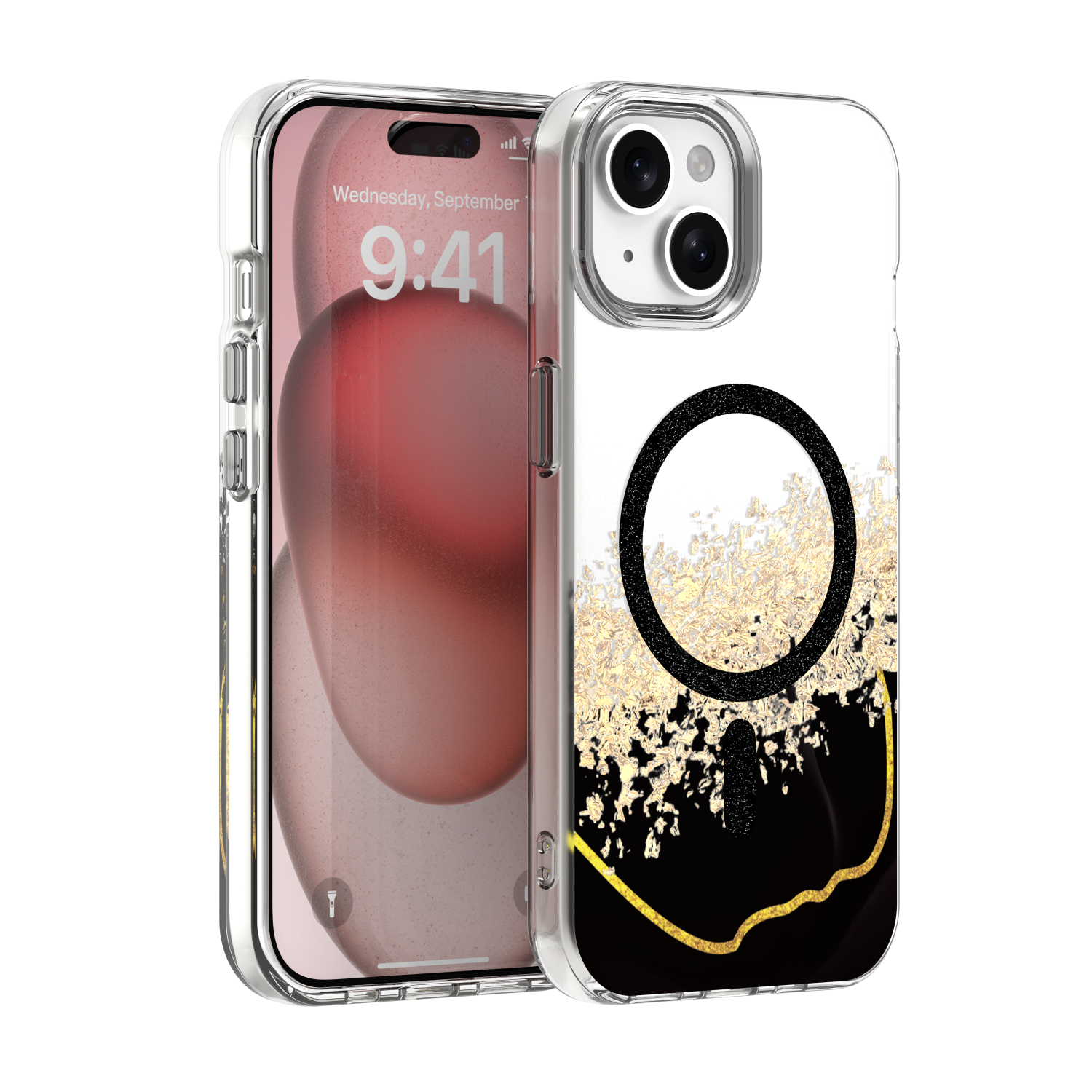 Epoxy Mag dėklas skirtas iPhone 15 6,1" juodas