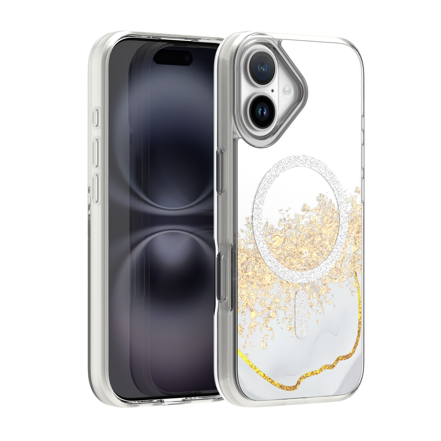 Epoxy Mag dėklas iPhone 16 6,1" baltas