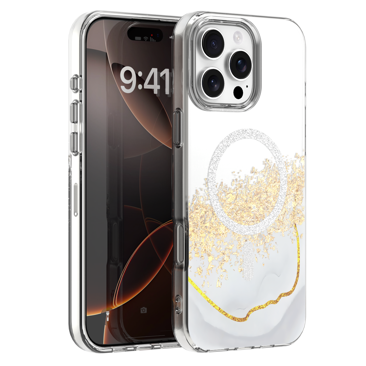 Epoxy Mag dėklas iPhone 16 Pro 6,3" baltas