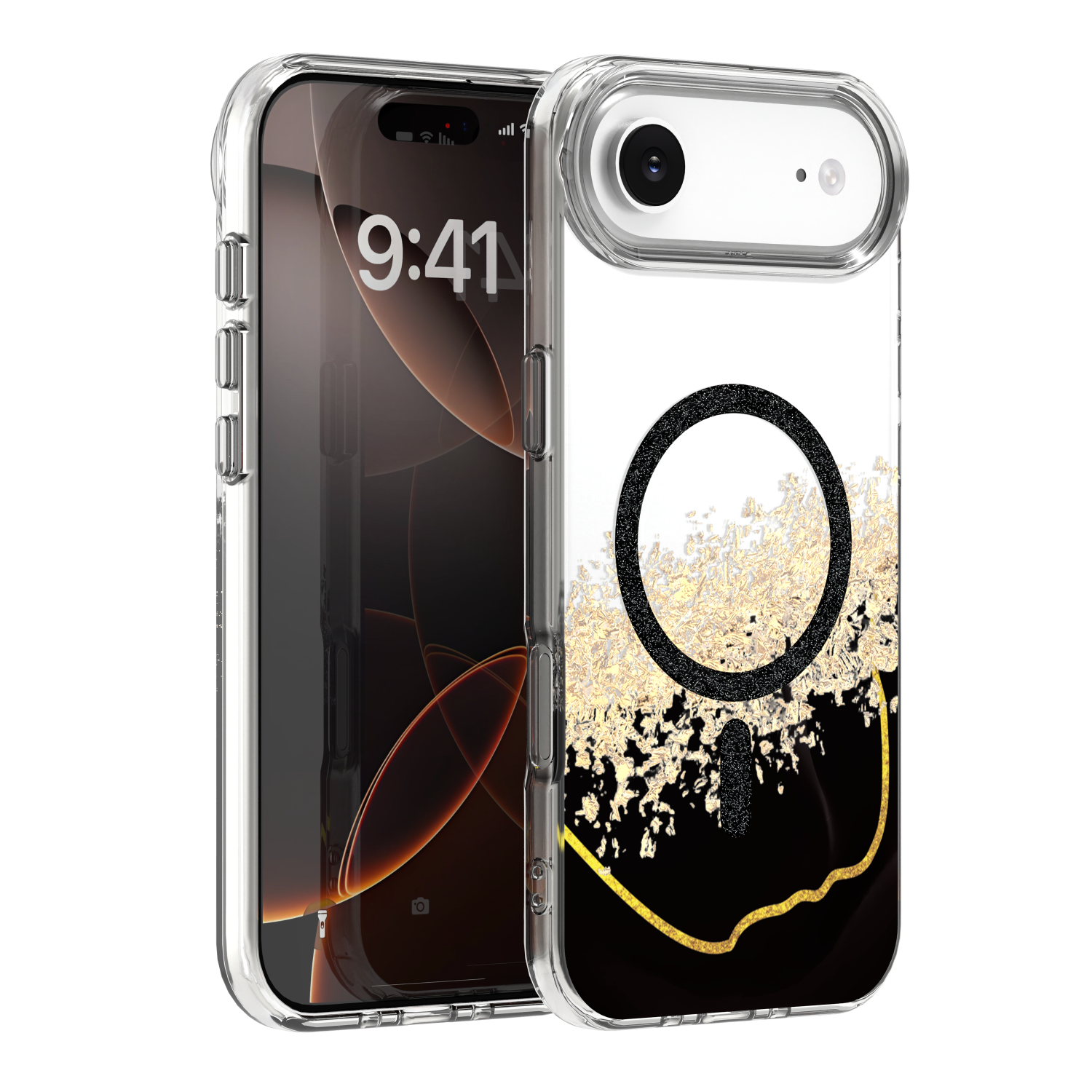 Epoxy Mag dėklas skirtas iPhone 17 Air 6,6'' juodas