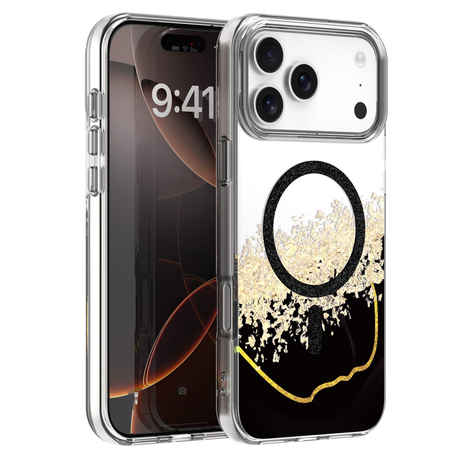 Epoxy Mag dėklas skirtas iPhone 17 Pro Max 6,9'' juodas