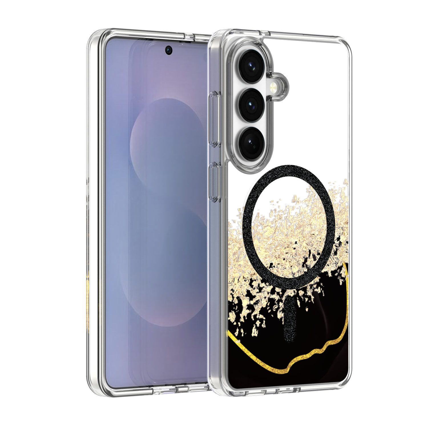 Epoxy Mag dėklas skirtas Samsung Galaxy S24 / S25 juodas