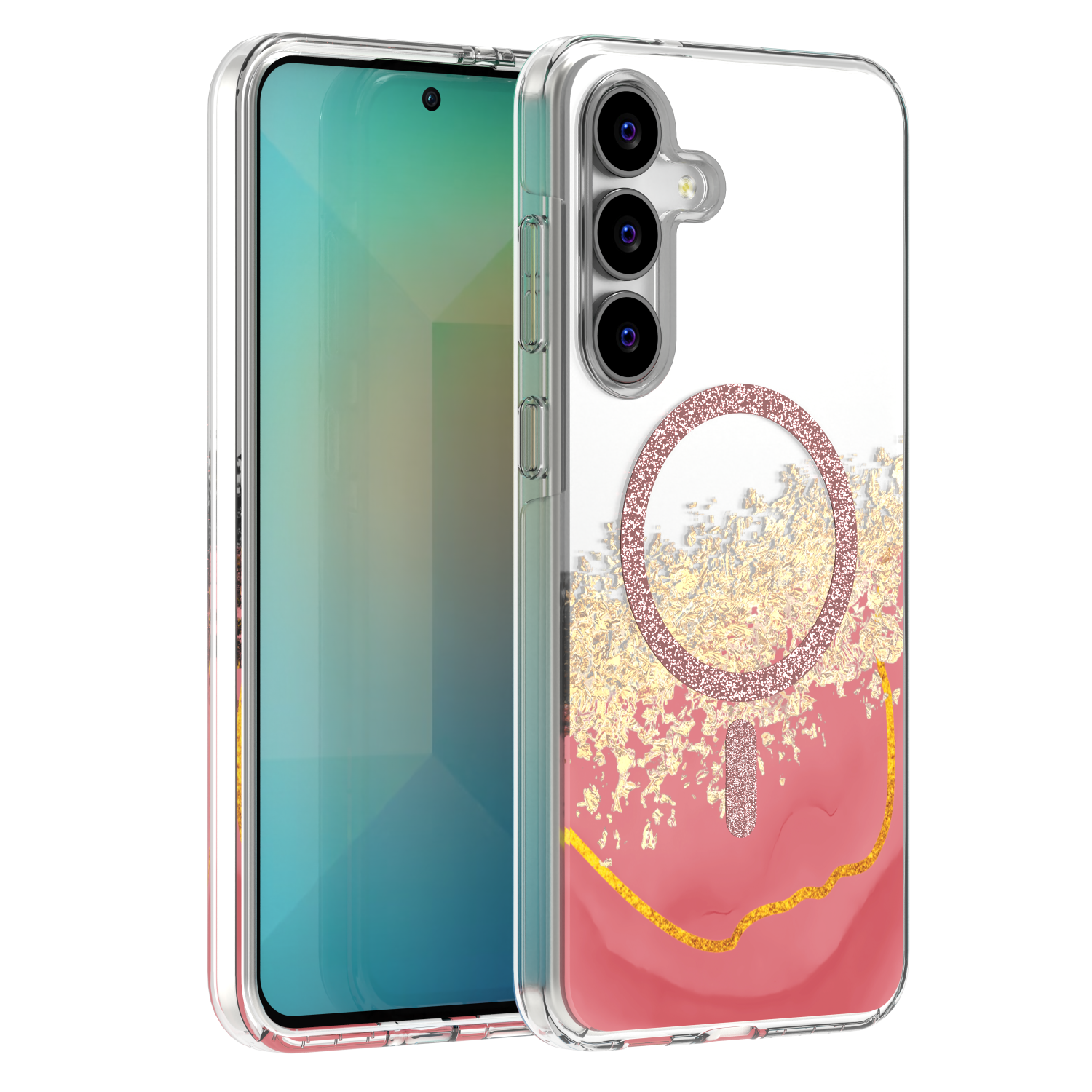 Epoxy Mag dėklas Samsung Galaxy S26 Plus rožinis